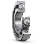 Deep Groove Ball Bearings, Single Row, Stainless Steel, With A Flanged Outer Ring